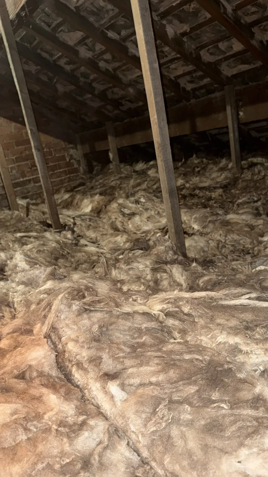Finished 300mm loft insulation in a Lancashire loft near Garstang