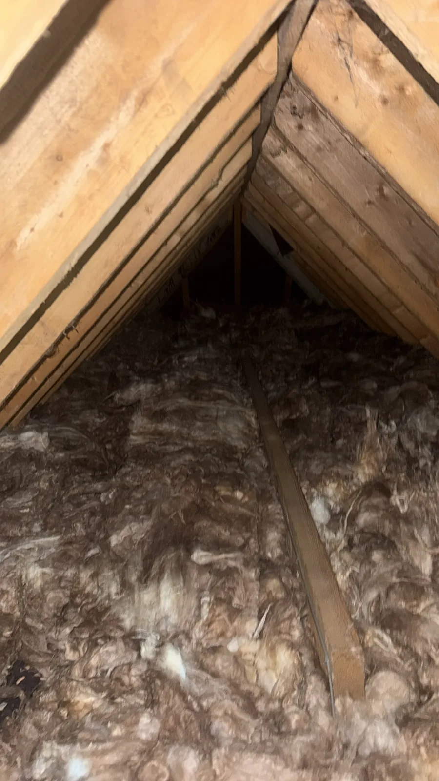 Northwich loft after new mineral wool loft insulation laid across the joists